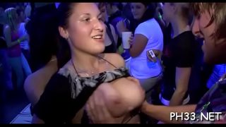 Party hardcore sex cute babes having some fun in a club