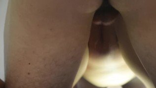 Threesome – Getting fucked by a young virgin guy while my BF records